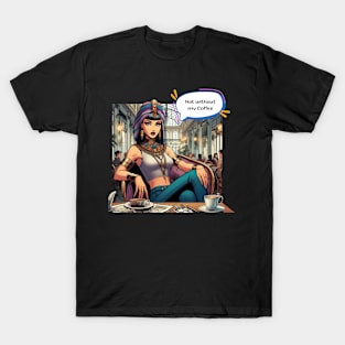 Comic Royalty: Cleopatra at Café T-Shirt